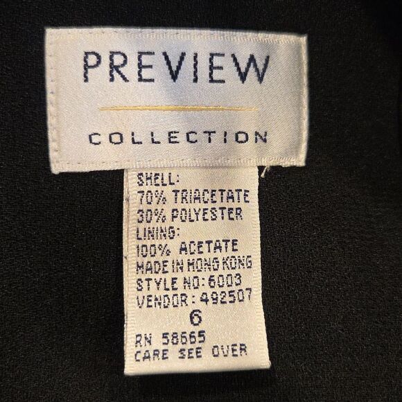 Nordstrom Preview Collection Women's Simple Little Black Dress Short Sleeve  6 - Picture 5 of 5